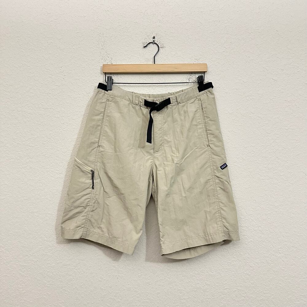 PATAGONIA Gi III Shorts Beige Lightweight Belted Cargo Hiking Trail